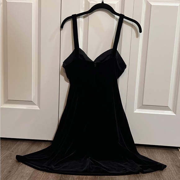 onyx nite by wendye chaitin velour dress size 10 - Picture 4 of 4